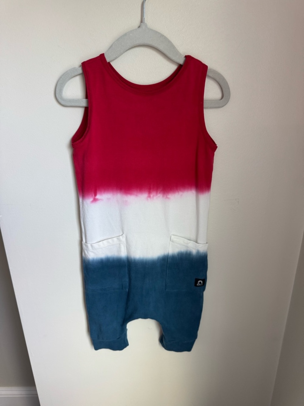 Rags To Raches Red White Blue Ombre Romper Size 18-24M - Picture 1 of 5